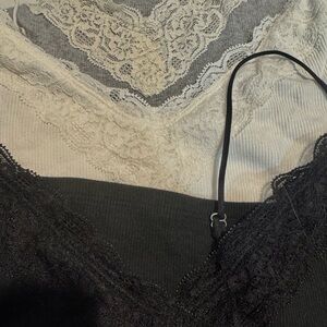 3 piece women shirts black, white and grey!